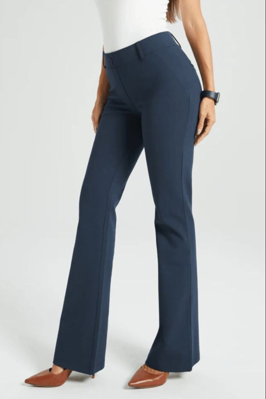 New Betabrand Navy Bootcut Two Pocket Dress Pant Yoga Pants XXLarge